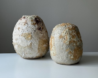 Textured Ceramic Vase: Handmade Wabi-Sabi Pottery Vase