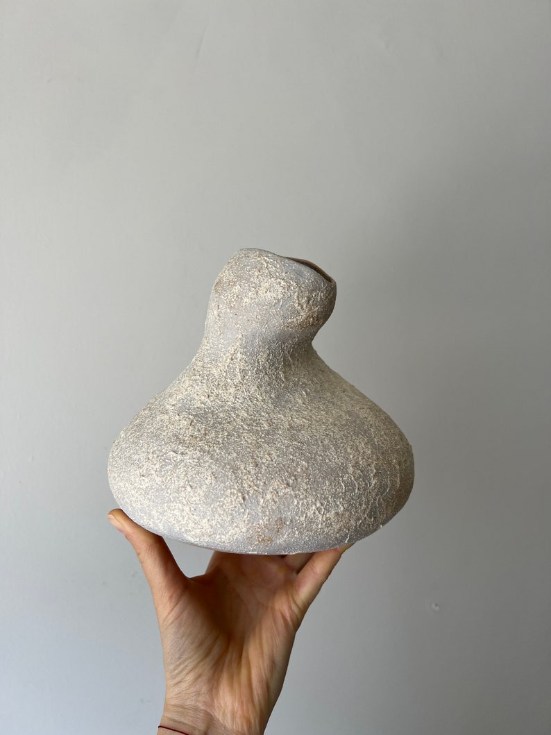 Vase en céramique blanche Céramique faite main Vase contemporain en céramique image 6