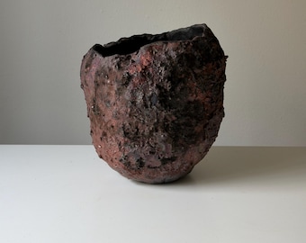 Sculptural Ceramic Vase | Contemporary Art Object | Japandi Wabi Sabi Style