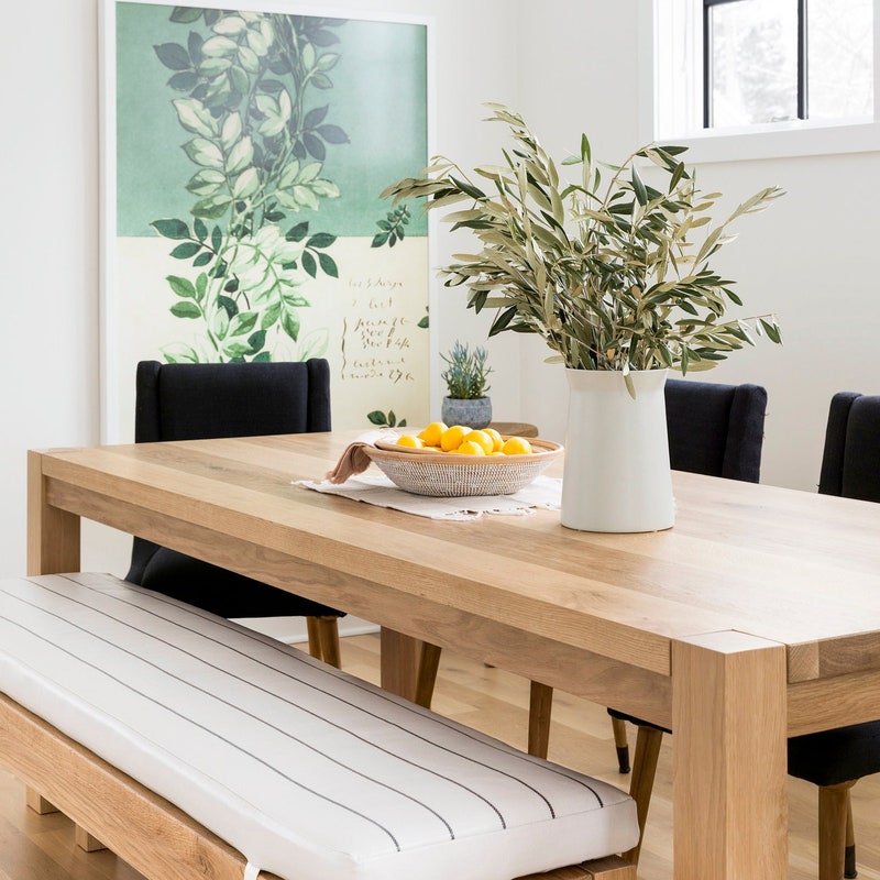 Oak Dining Table - Etsy