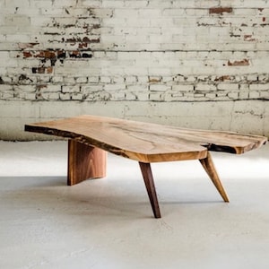 Mid Century Coffee Table - Custom Live Edge Furniture