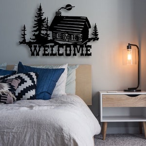 Welcome Home cut svg dxf file wall sticker pdf silhouette template cnc cutting router digital vector instant download