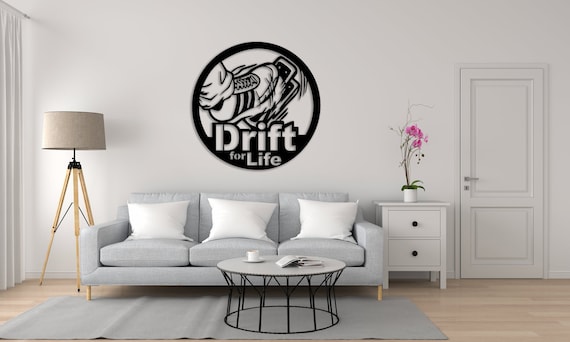 Buy Drift For Life Cut Svg Dxf File Wall Sticker Pdf Silhouette.