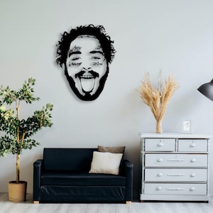 Post Malone cut svg dxf file wall sticker pdf silhouette template cnc cutting router digital vector instant download