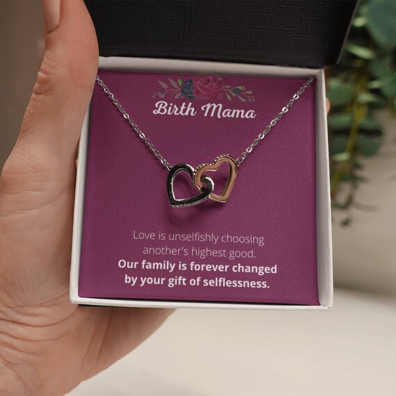 Birth Mom Gift Necklace Present 