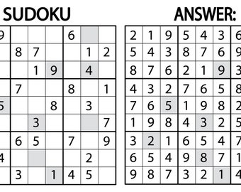 Sudoku Puzzle Sudoku Games Sudoku Blank Sudoku Puzzle Sudoku Puzzles Easy to Medium Easy Sudoku Puzzle Sudoku Digital Printable