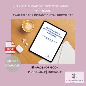 Voorbereidingspakket voor NHS-interviews| STAR-voorbeelden | Vragen tijdens sollicitatiegesprekken over de gezondheidszorg (afdrukbare en invulbare pdf A4)