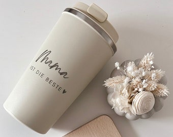 Thermo Mug | Thermobecher | Travel Mug Mama, Papa, Muttertag | Vatertag | Eltern | Geschenk| | Personalisiert | Geschenk Geburtstag