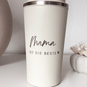 Thermo Mug Thermobecher Travel Mug Mama, Papa, Muttertag Vatertag Eltern Geschenk Personalisiert Geschenk Geburtstag Bild 5