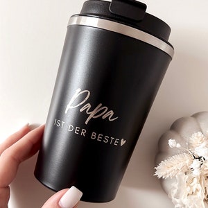 Thermo Mug Thermobecher Travel Mug Mama, Papa, Muttertag Vatertag Eltern Geschenk Personalisiert Geschenk Geburtstag Bild 5