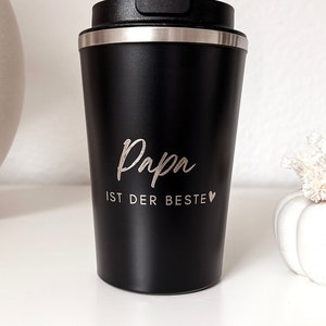 Thermo Mug Thermobecher Travel Mug Mama, Papa, Muttertag Vatertag Eltern Geschenk Personalisiert Geschenk Geburtstag Bild 6