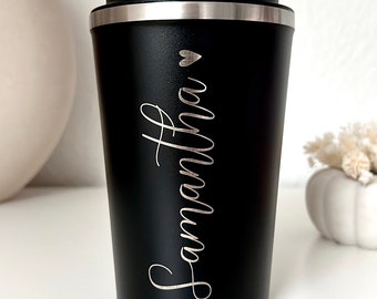 Thermo Mug mit Namensgravur | Thermobecher Name | Travel Mug |Geschenk |  Personalisiert | Geschenk Geburtstag