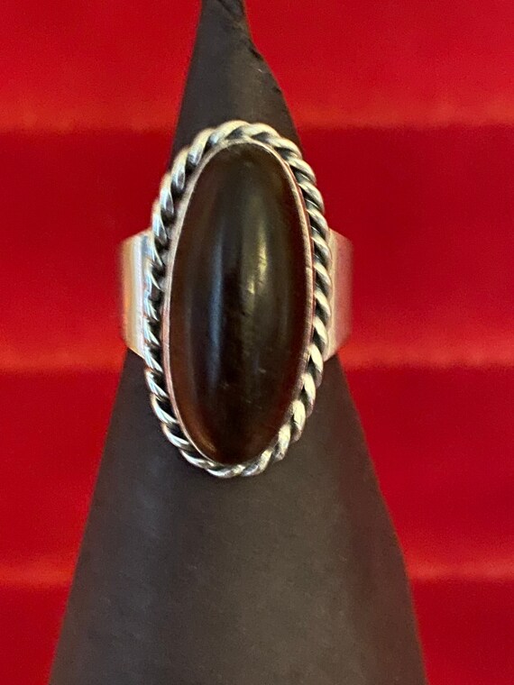 Sterling Amber Ring, Denmark - image 2