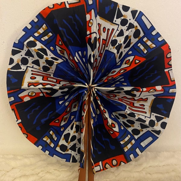 African Print Handfan