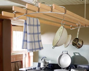 Pulley Maid Moderner Deckenlufttrockner | Traditionelles Decken-Hängendes Trockengestell | Wäscheständer Trockner | Hängender Wäscheständer