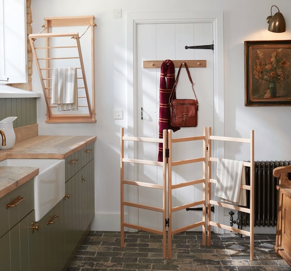 Traditional wooden clothes airer sale