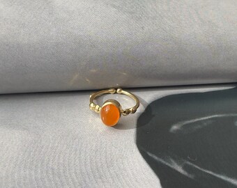 Sun Stone Ring, Natural Gemstone Ring, Gemstone Jewelry, Sunstone Jewelry, Sterling Silver Stone Ring, Gift to her, Everyday Jewelry