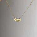Unique 3D Bubble Name Necklace, Sterling Silver & 14K Gold Plated Dainty Name Necklace, Puff Letter Necklace, Handcrafted Bubble Letter product logo