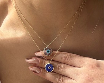 Evil Eye Necklace, Green Evil Eye Necklace, Nazar Necklace, Turkish Evil Eye, Greek Evil Eye Necklace,Protection Necklace, Evil Eye Pendant