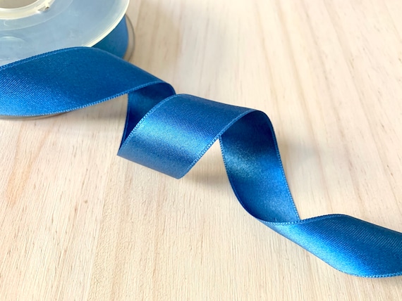  1.5 Inch 25 Yards Satin Ribbon, Blue Ribbon for Gift