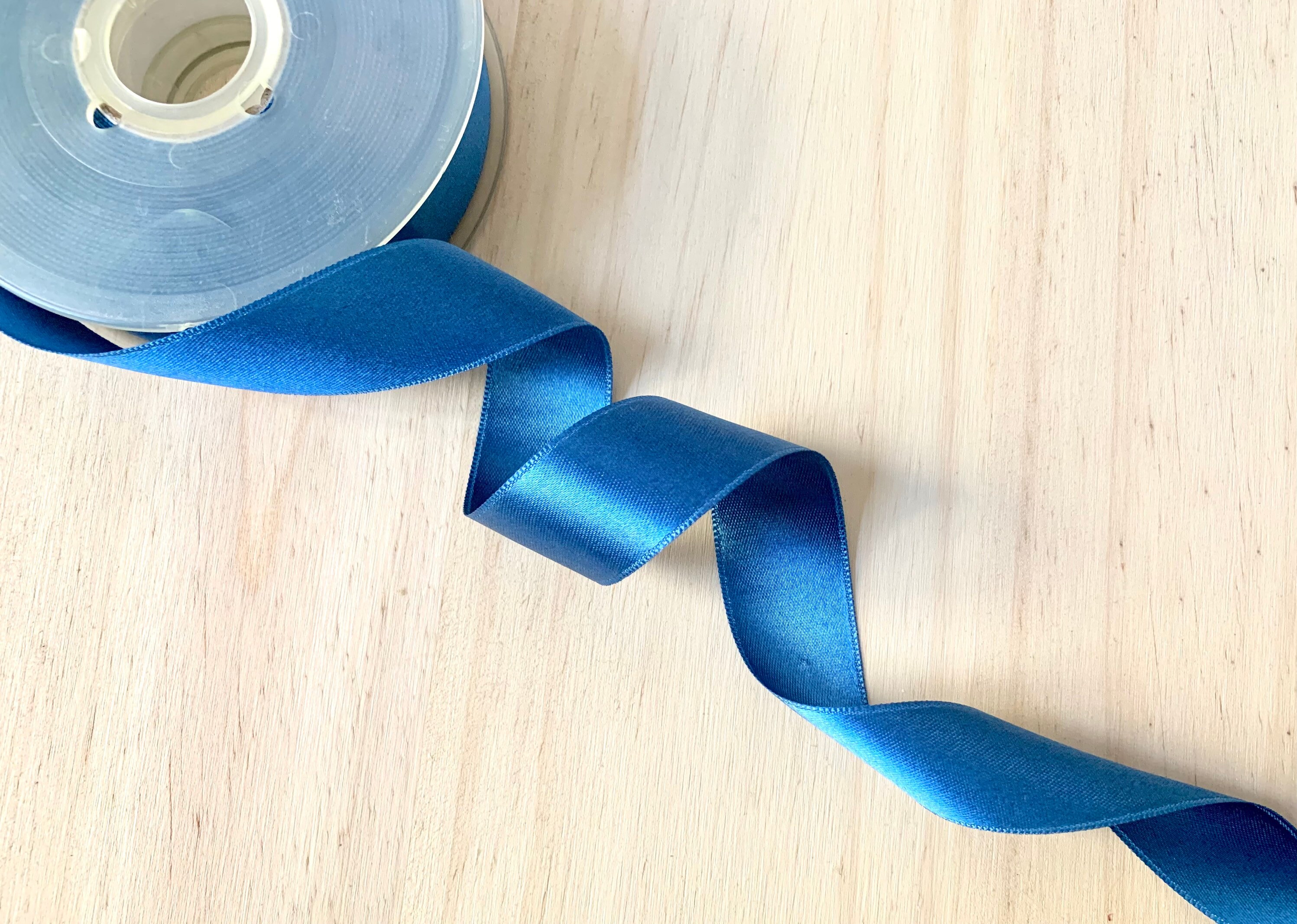 Bright Blue Satin Ribbon 25 Mm (1