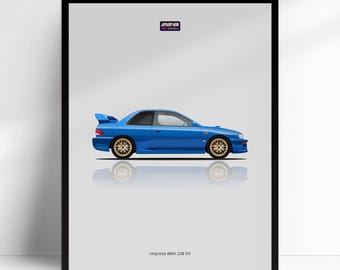 1998年式 スバル インプレッサ 22B STI ポスター | ラリー＆JDMカー