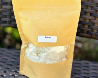 Algodón crudo / Bolsa de fibra de algodón / Koton Blan