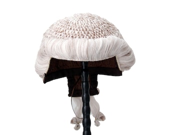 Alternative Barrister Perücke in der Farbe Weiß/Grau