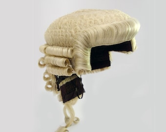 Traditionelle Barrister-Perücke in Weiß/Blond