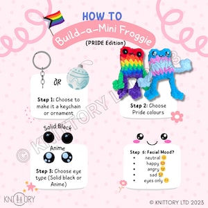STOLZ Bau-Mini-Froschgie! ~ Build-a-Plushie ~ Custom Pride Plüschie ~ LGBTQIA+
