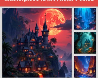 Meesterwerkprompts: 15 AI-kunstinspiraties met 15 png-afbeeldingen met hoge resolutie