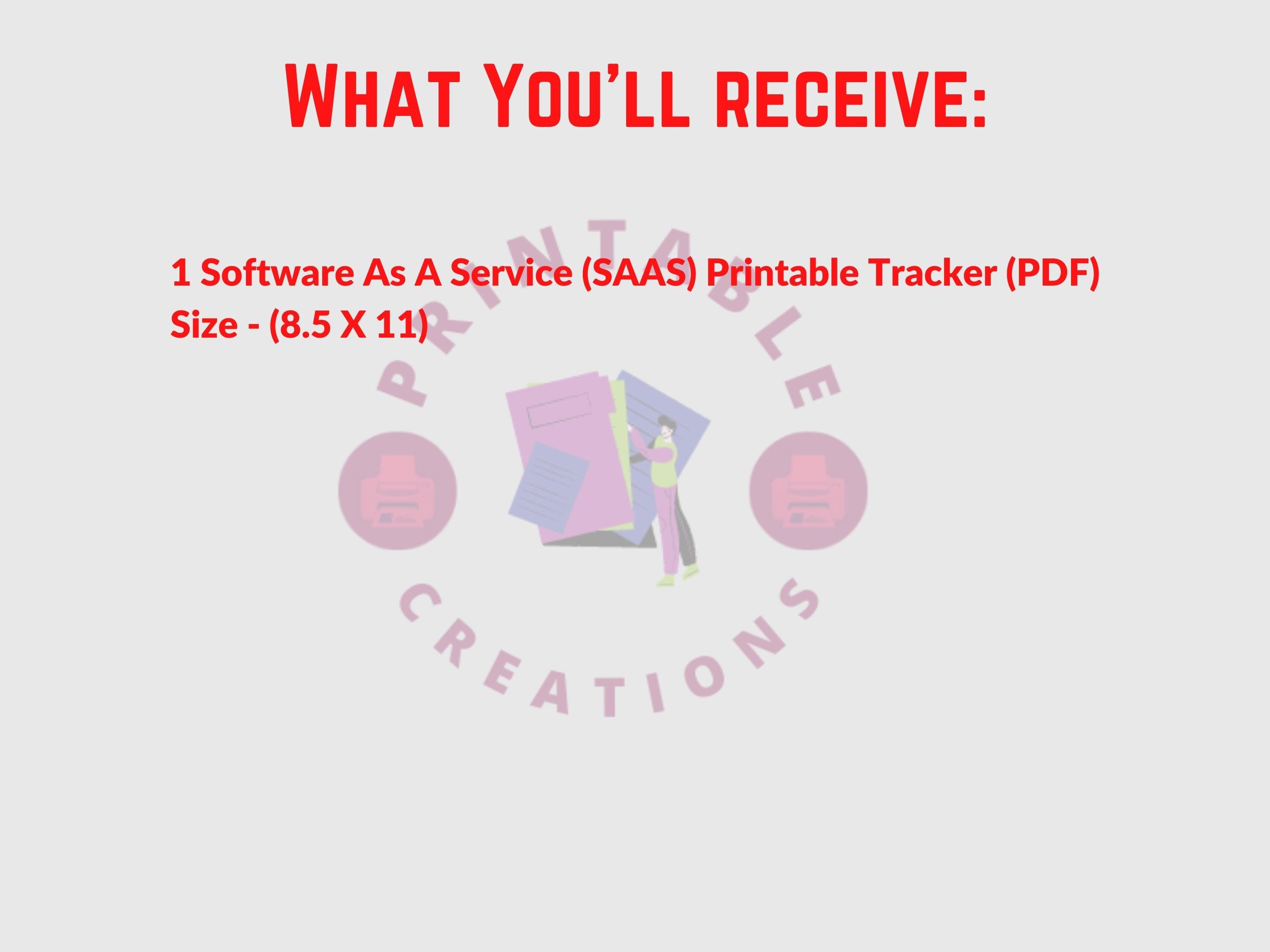 Servicetracker Pdf Software as A Service Tracker | Subscriptions Tracker | Download PDF ...