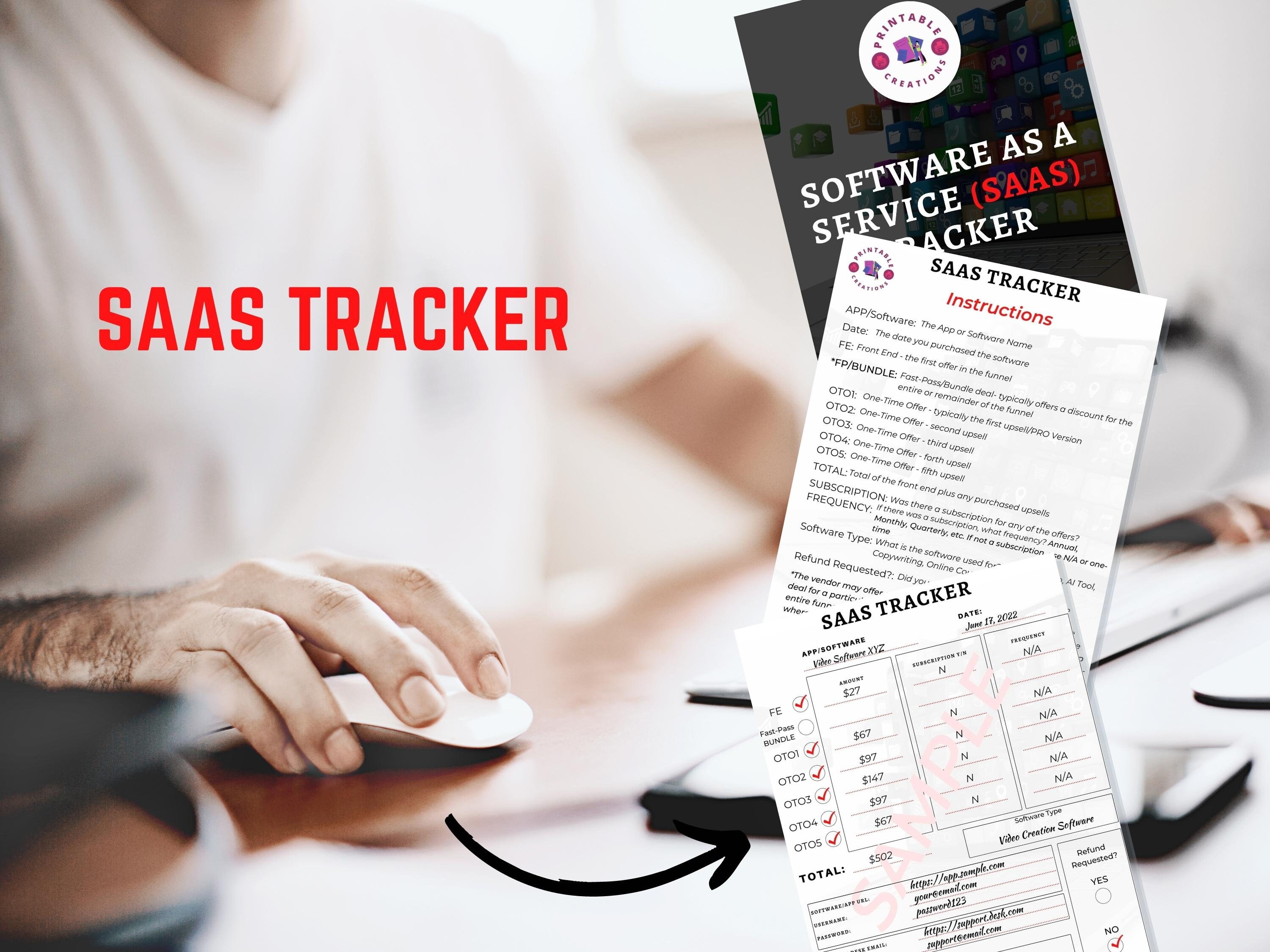 Servicetracker Pdf Software as A Service Tracker | Subscriptions Tracker | Download PDF ...