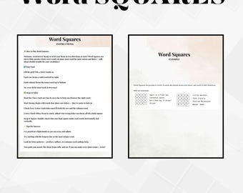 Vierletterpuzzel woordvierkanten: hersenkraker (pdf-download)