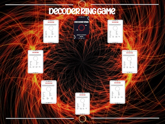 Printable Decoder Ring Game Puzzle Game for Everyone Can - Etsy