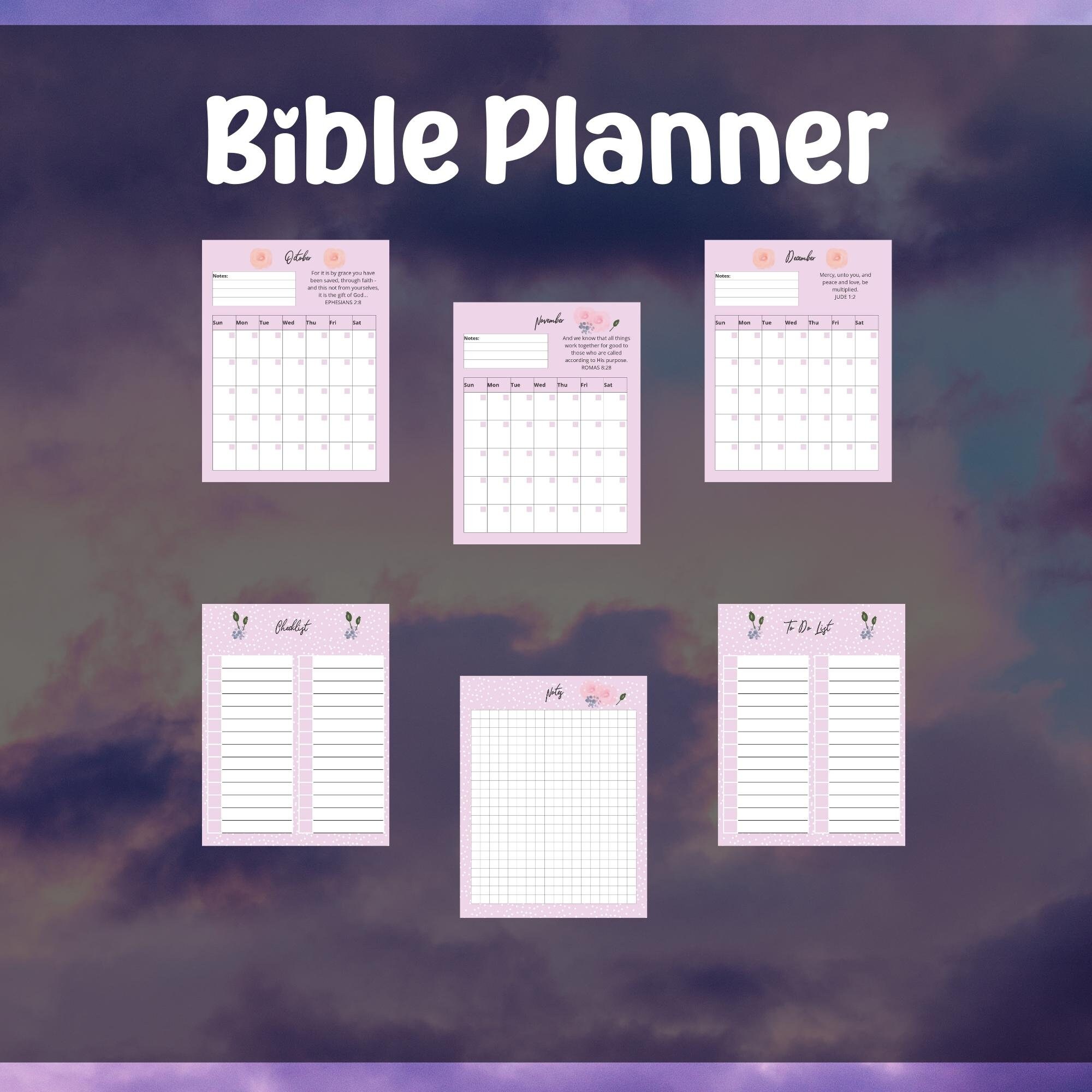 12 Bible Games Printable Games Plus Answer Keys Bible Planner Book ...