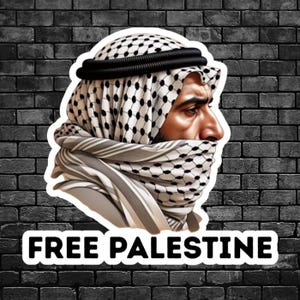 Free Palestine Sticker | Pro Palestine, Anti Apartheid, BDS, Gaza, Free Palestine, Laptop Sticker, Anti Genocide, Human Rights, Anti Zionist