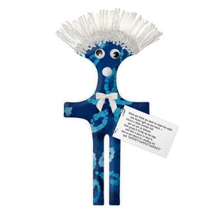 Dammit Doll — Blue Batik