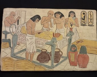 クレオパトラ女王の光るパピルス画 - エジプトの女王 - ユニークな古代