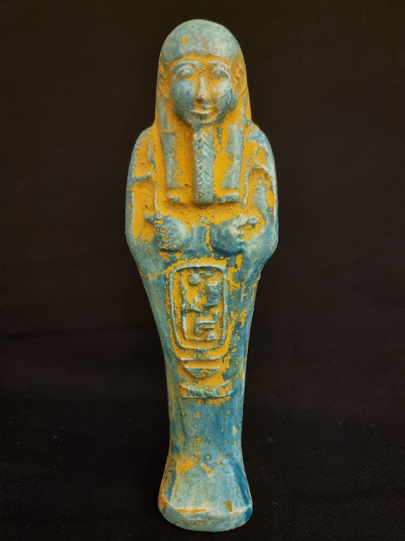 副葬品ファイアンス製 ウシャブティ　古代エジプト　ファラオ　古代　ミイラ 副葬品ファイアンス製 ウシャブティ 古代エジプト ファラオ 古代 ミイラ