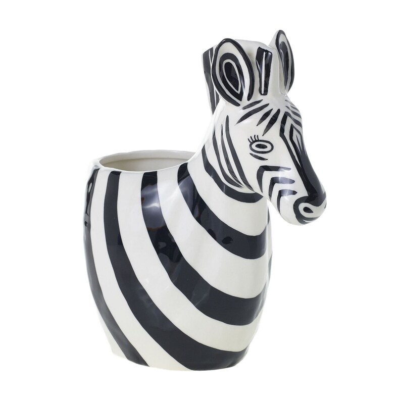 Zebby Zebra Pot Etsy