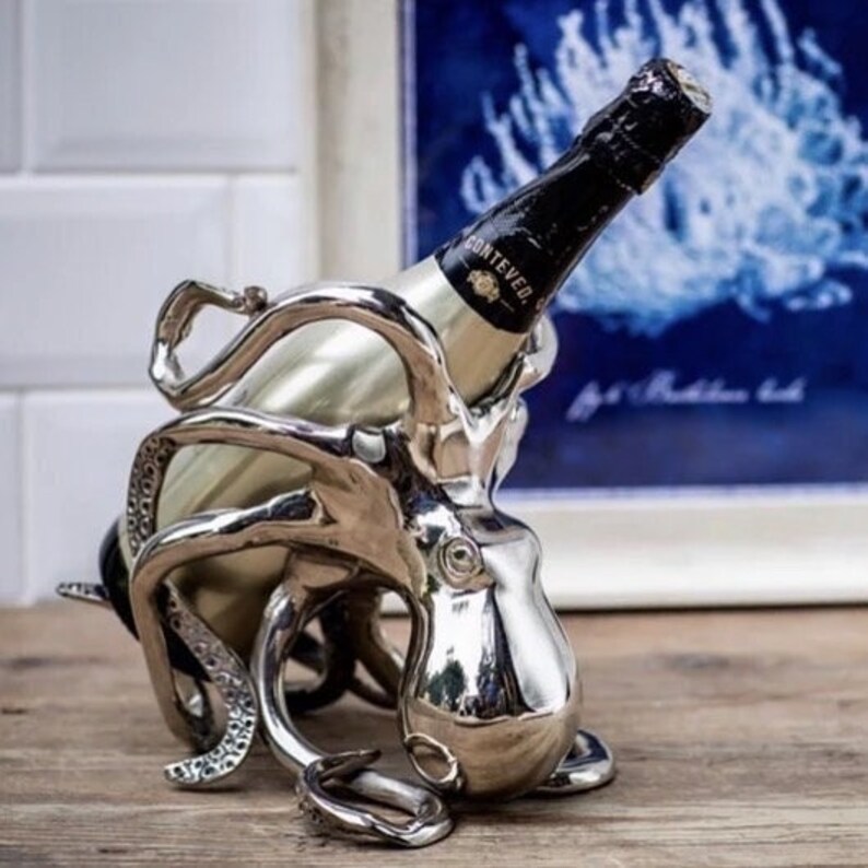 Kraken Octopus Wine Holder Etsy