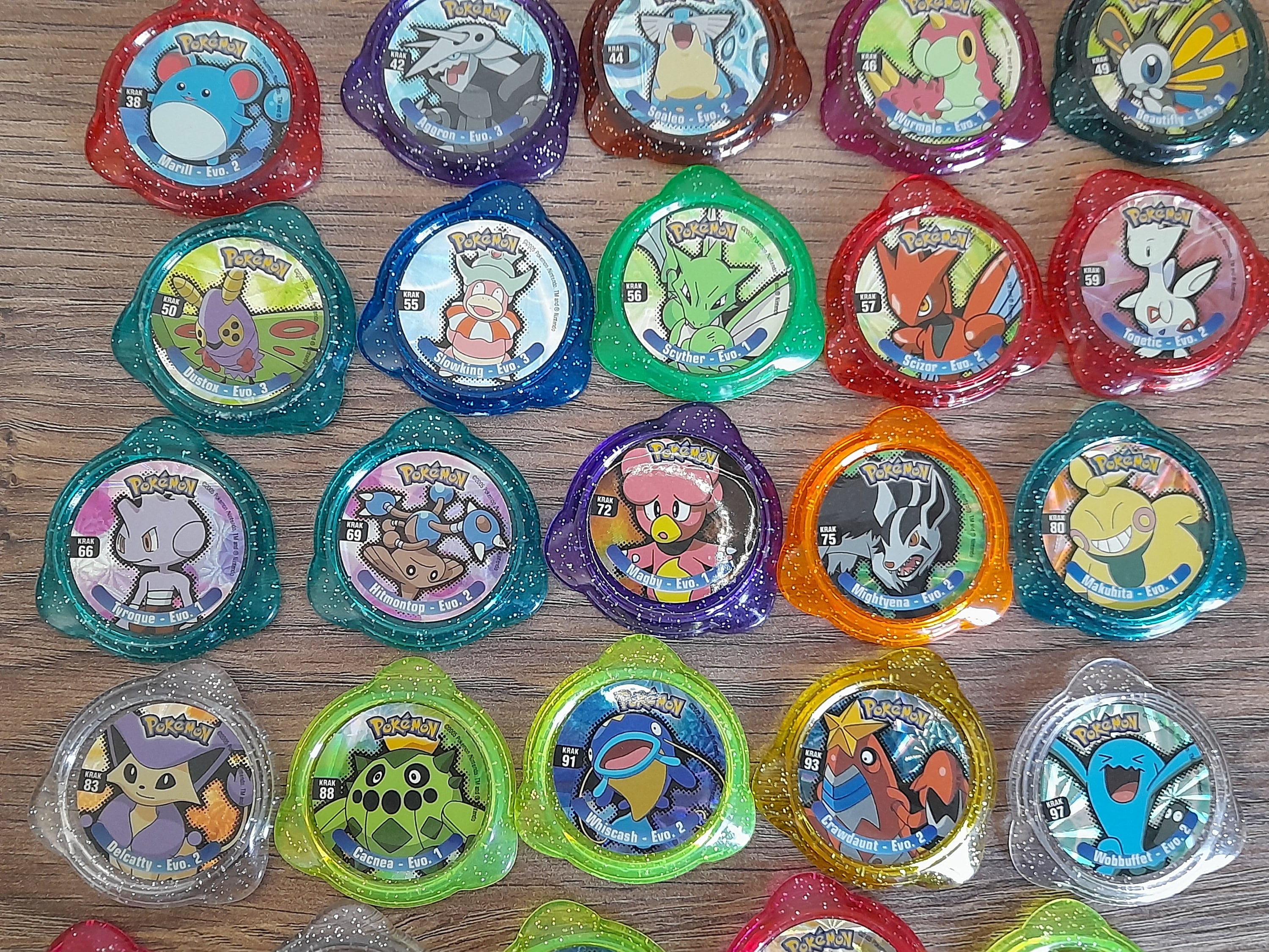pokemon tazos 1st generation Complete Collection 169pcs