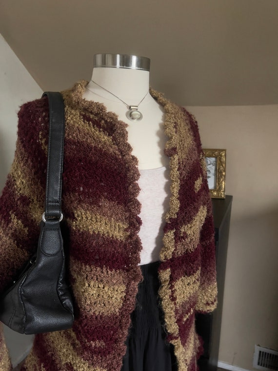 hand knit cardigan - medium - image 3