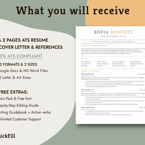ATS Friendly Resume, ATS Optimized Resume Template, ATS Resume Template Google Docs