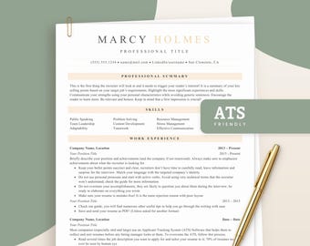 ATS Resume Template for Word, ATS Friendly Resume Template, Cv Template Simple, Lebenslauf Vorlage, Resume Template, ATS Cv Resume Template