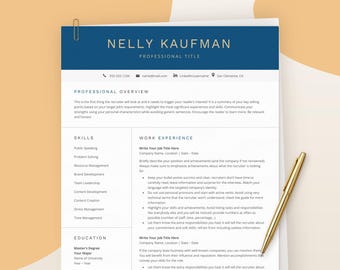 Modern Business Executive Resume Template Word, Professional Finance Resume Template Google Docs, Simple CV template Executive, Easy Resume