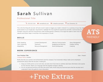 ATS CV-sjabloon, ATS vriendelijke CV-sjabloon Google Docs, Word CV-sjabloon Ats, CV-sjabloon Pdf, CV-sjabloon met sollicitatiebrief