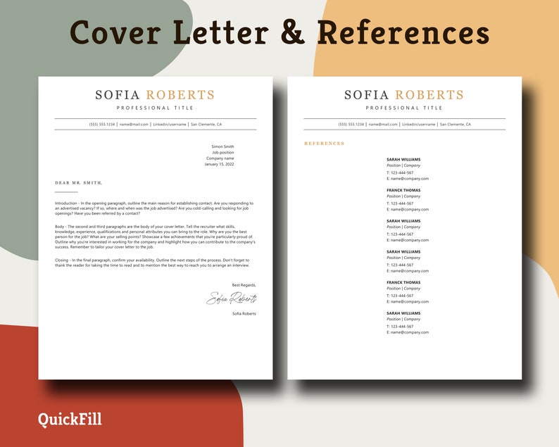 ATS Friendly Resume, ATS Optimized Resume Template, ATS Resume Template Google Docs