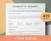 Modern ATS Resume Template Word, Google Docs Resume ATS, ATS Cv Professional Template, Ats Friendly Resume, Simple Ats Approved Resume